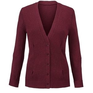 CAbi Catch Cardigan Sweater Garnet